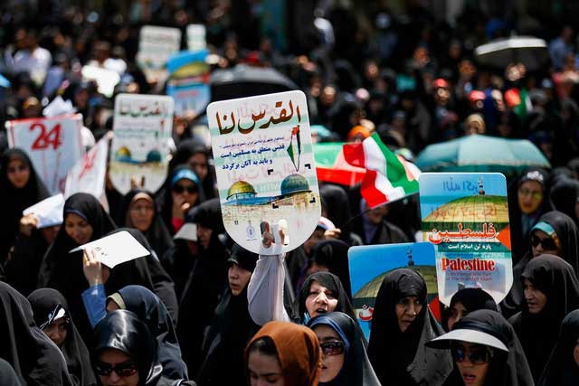 پیام دعوت اعضای شورای اسلامی باقرشهر به راهپیمایی روز قدس